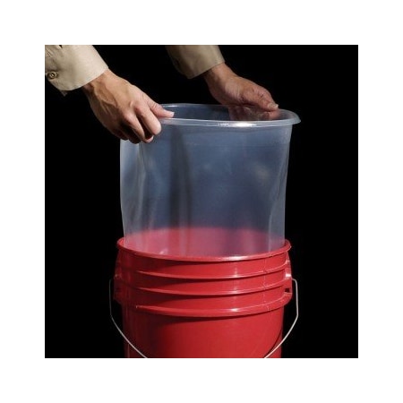 Pig Snap-Over LDPE Bucket Insert ext. dia. 11.5" x 14.5" H, 50PK DRM255